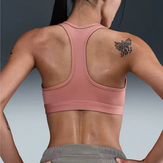 Nike Genuine Swoosh Damen Trainings-Sport-BH – Atmungsaktiv