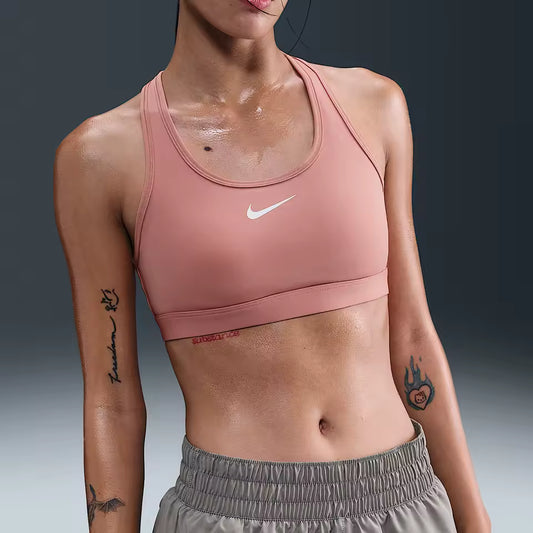 Nike Genuine Swoosh Damen Trainings-Sport-BH – Atmungsaktiv